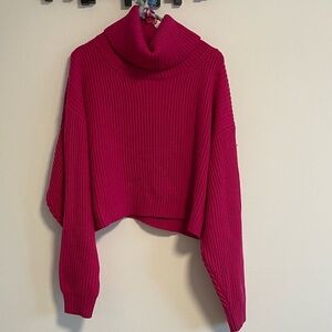 Babaton Pink Knit Sweater